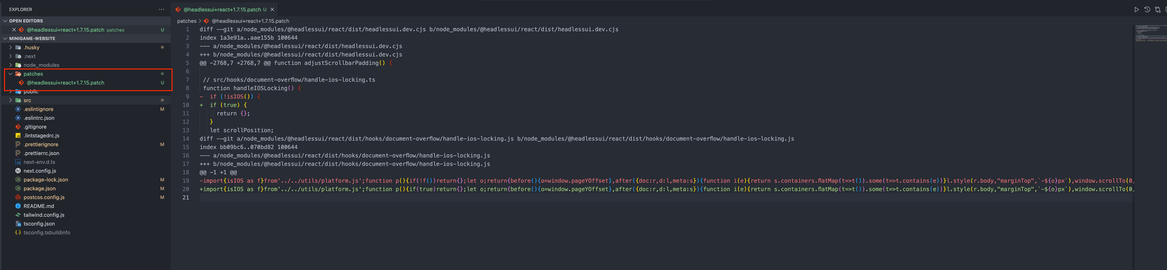 patch-package